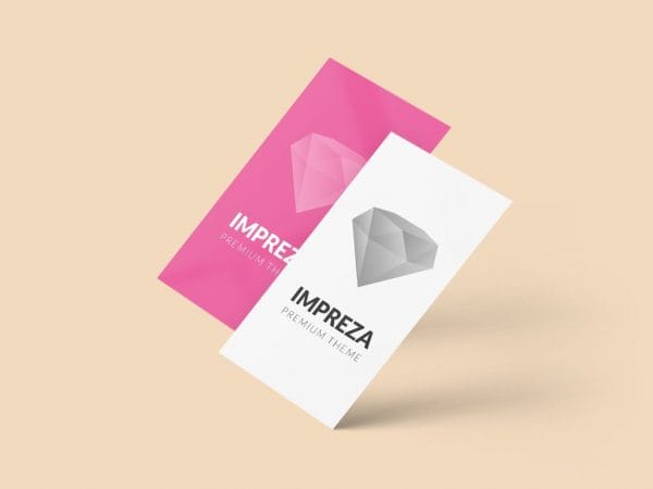 A pink and white business card with a diamond on it promoting cost per click advertising.