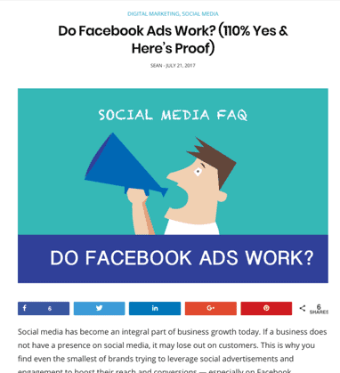 Do Facebook ads work for cost per click advertising and PPC Management Certification?